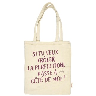 TOTE BAG COTON GIRL POWER PERFECTION