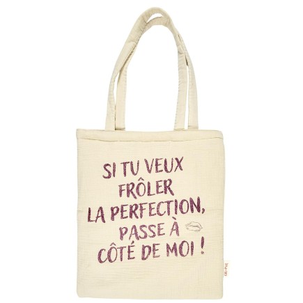 TOTE BAG COTON GIRL POWER PERFECTION