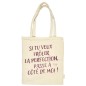 TOTE BAG COTON GIRL POWER PERFECTION