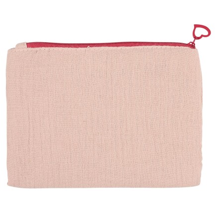POCHETTE GAZE DE COTON GIRL POWER ROSE