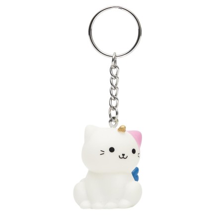 PORTE CLE LUMINEUX CHAT KAWAII