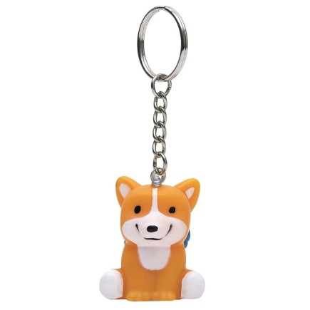 PORTE CLE LUMINEUX CHIEN KAWAII