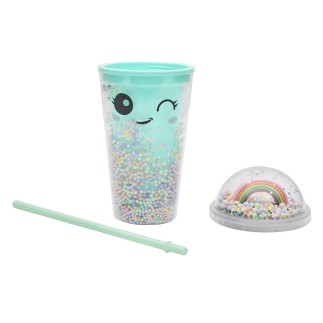 MUG TRANSPORT ARC EN CIEL KAWAII BLEU