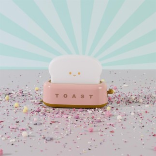 LAMPE VIEILLEUSE TOAST KAWAII ROSE