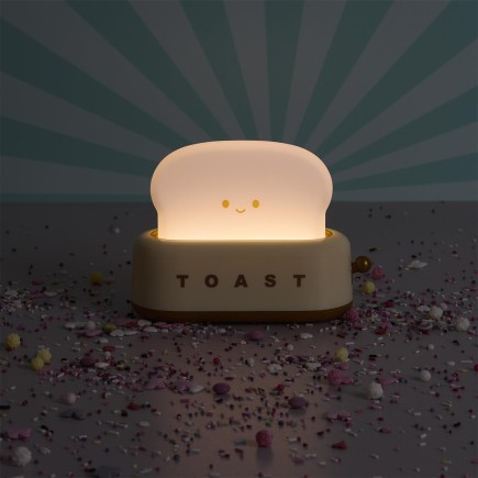 LAMPE VIEILLEUSE TOAST KAWAII BLANC