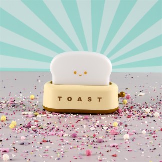LAMPE VIEILLEUSE TOAST KAWAII BLANC