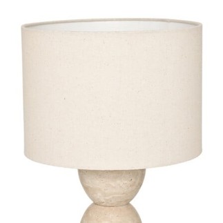 Lampe Erin D. 28 x H. 47,5 cm marbre beige