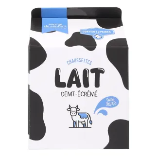 CHAUSSETTES X2 DELISOCKS BRIQUE LAIT