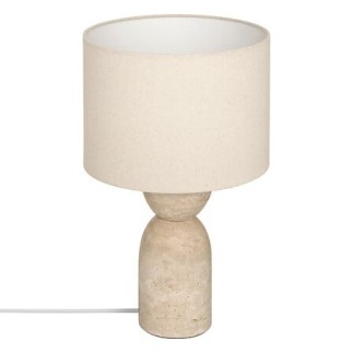 Lampe Erin D. 28 x H. 47,5 cm marbre beige