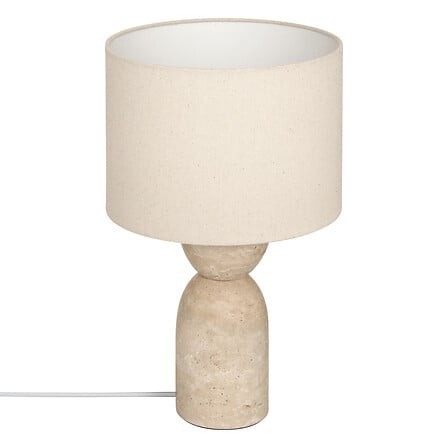 Lampe Erin D. 28 x H. 47,5 cm marbre beige