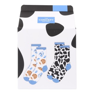 CHAUSSETTES X2 DELISOCKS BRIQUE LAIT