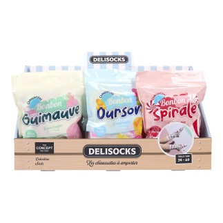 CHAUSSETTES X2 DELISOCKS BONBON