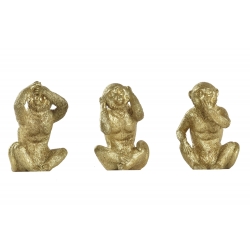 Figurine singe doré