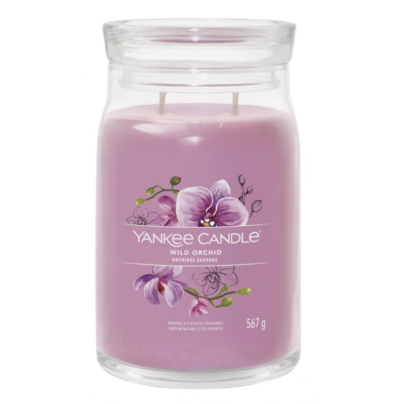 Grande bougie Orchidée sauvage signature Yankee Candle