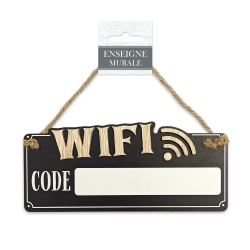 PLAQUE DECO MAISON "WIFI"