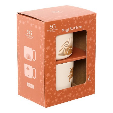 Coffret 2 mugs Sunshine 36cl