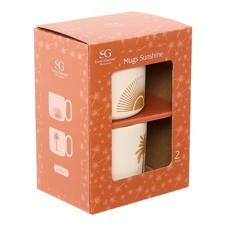 Coffret 2 mugs Sunshine 36cl