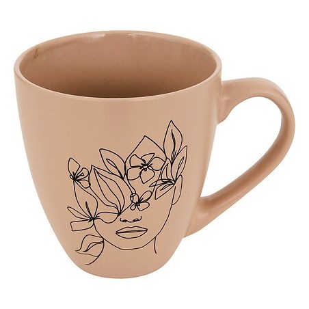 Mug Visage Abstrait 50cl rose