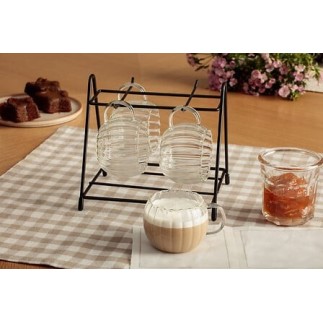 Rack 4 tasses Citrouille 18cl