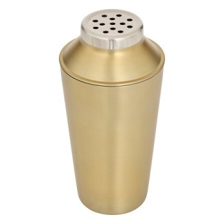 Coffret cocktail Gold inox doré