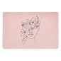 Set de table Visage abstrait rose