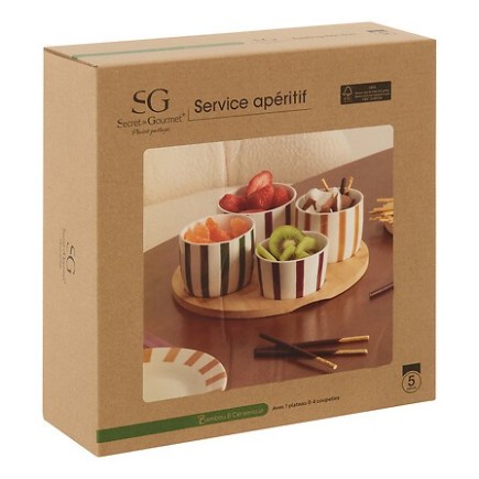 Service apéritif 4 pièces Chéri