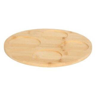 Service apéritif 4 pièces Chéri Cherry plateau bambou