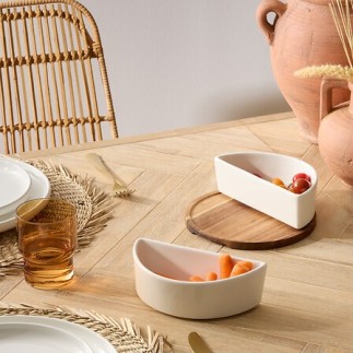 Service apéritif 3pcs blanc