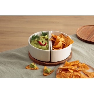 Service apéritif 3pcs blanc