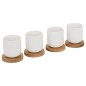 Coffret 4 tasses 10 cl et plateau