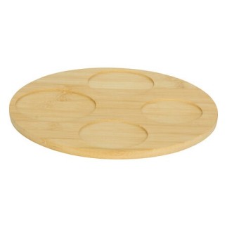Service apéritif 5 pièces Sunshine plateau bambou