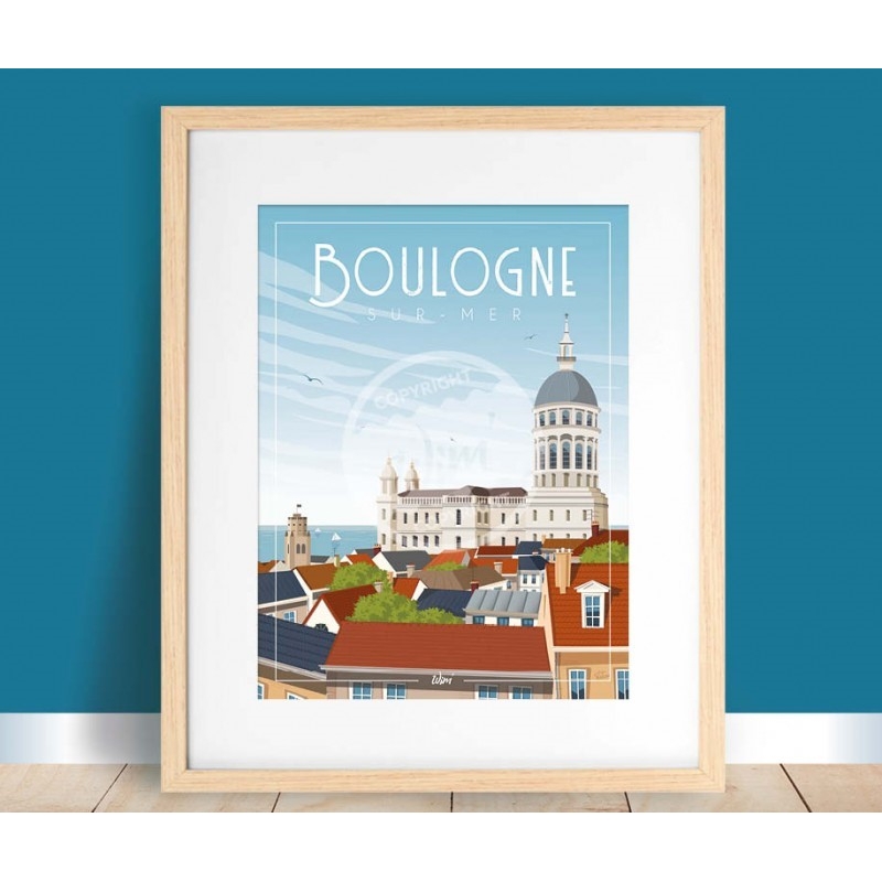 Affiche Boulogne-sur-Mer - "Du côté de Boulogne"