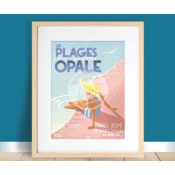Affiche Côte d'Opale - "Les...