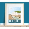 Affiche Côte d'Opale - Le Cap Blanc-Nez