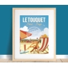 Affiche Le Touquet - "Détente au Touquet"