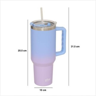 Mug isotherme Tie'n Dye 1,2 l bleu
