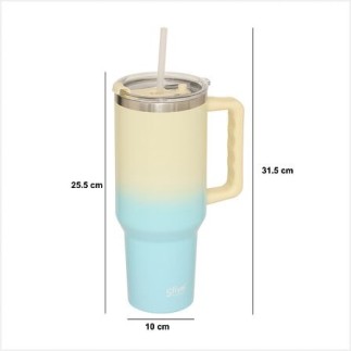 Mug isotherme Tie'n Dye 1,2 l jaune