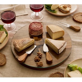 Service à fromage 30cm acacia