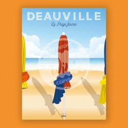 Affiche Deauville - "Les...
