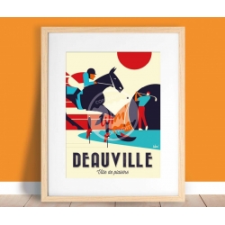 Affiche Deauville - "Ville...