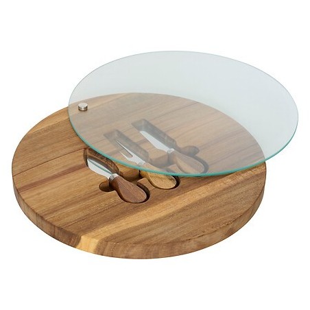 Service à fromage 30cm acacia