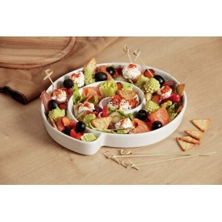 Plat de présentation Chéri 25 x 22 cm céramique pour apéritif