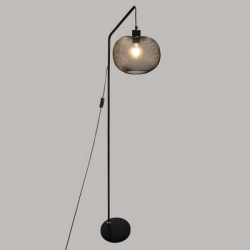 LAMPADAIRE ARC METAL "EMIE" NOIR H.157