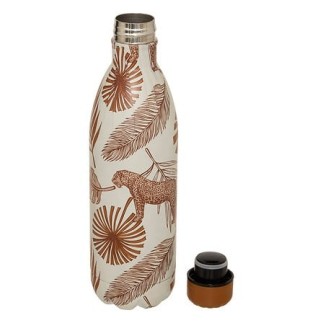 Bouteille isotherme 1 l. inox palmier