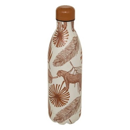 Bouteille isotherme 1 l. inox palmier
