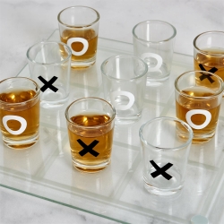 JEU A BOIRE TIC TAC TOE EN VERRE SHOT X9