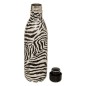 Bouteille isotherme 1 l. inox zèbre