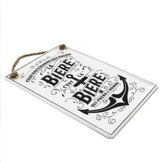 Plaque c'est la bière