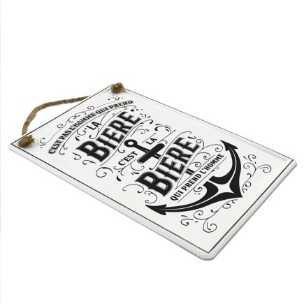 Plaque c'est la bière