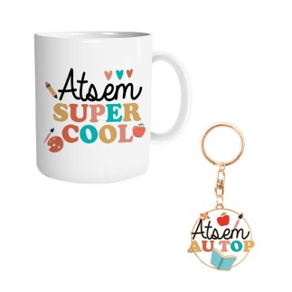 Coffret Mug Porte Clé "Atsem"